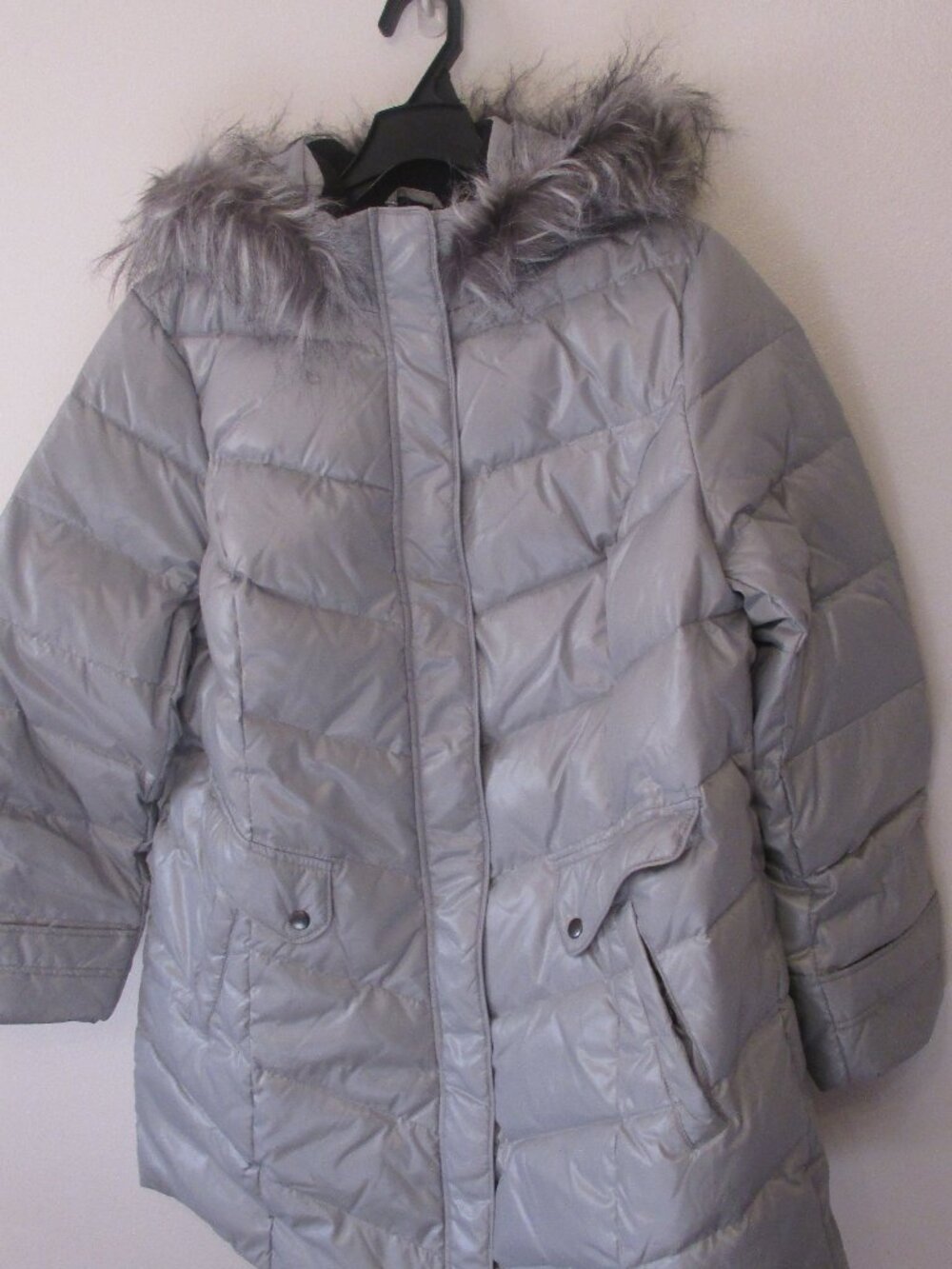 Women's Pearl Gray Winter Jacket by Woman Within/Brand New/Size 16 Wide